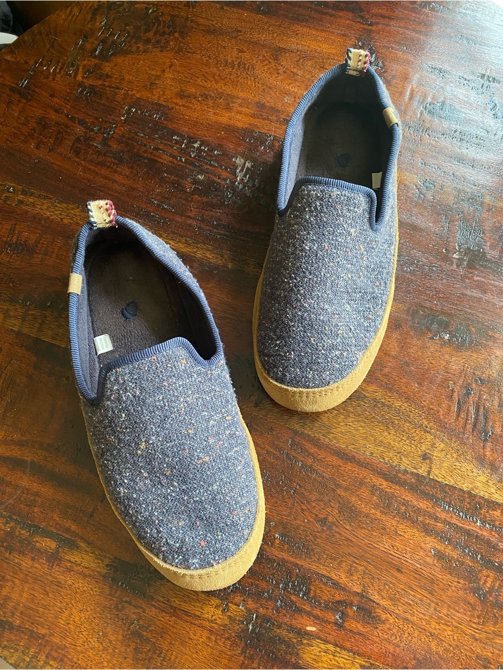 Acorn Men's Lightweight Bristol Loafer Slipper size 10.5 - 11.5 tweed suede